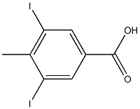 3,5-Diiodo-4-methylbenzoic acid 结构式
