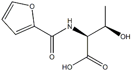 (2S,3R)-2-(2-furoylamino)-3-hydroxybutanoic acid 结构式