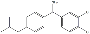 (3,4-dichlorophenyl)[4-(2-methylpropyl)phenyl]methanamine 结构式
