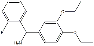 (3,4-diethoxyphenyl)(2-fluorophenyl)methanamine 结构式