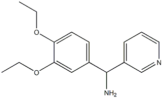 (3,4-diethoxyphenyl)(pyridin-3-yl)methanamine 结构式