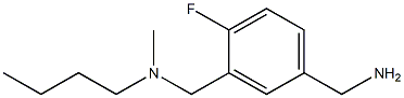 (3-{[butyl(methyl)amino]methyl}-4-fluorophenyl)methanamine 结构式