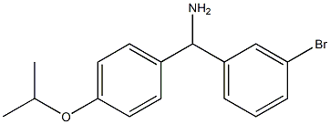 (3-bromophenyl)[4-(propan-2-yloxy)phenyl]methanamine 结构式