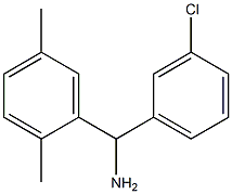 (3-chlorophenyl)(2,5-dimethylphenyl)methanamine 结构式