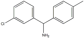 (3-chlorophenyl)(4-methylphenyl)methanamine 结构式