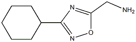 (3-cyclohexyl-1,2,4-oxadiazol-5-yl)methanamine 结构式