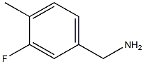 (3-fluoro-4-methylphenyl)methanamine 结构式