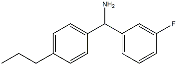 (3-fluorophenyl)(4-propylphenyl)methanamine 结构式