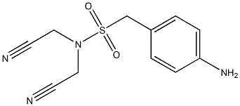 (4-aminophenyl)-N,N-bis(cyanomethyl)methanesulfonamide 结构式