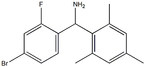 (4-bromo-2-fluorophenyl)(2,4,6-trimethylphenyl)methanamine 结构式