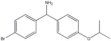 (4-bromophenyl)[4-(propan-2-yloxy)phenyl]methanamine 结构式