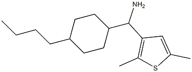 (4-butylcyclohexyl)(2,5-dimethylthiophen-3-yl)methanamine 结构式