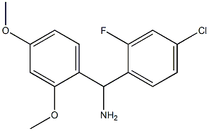 (4-chloro-2-fluorophenyl)(2,4-dimethoxyphenyl)methanamine 结构式