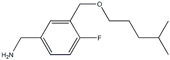 (4-fluoro-3-{[(4-methylpentyl)oxy]methyl}phenyl)methanamine 结构式