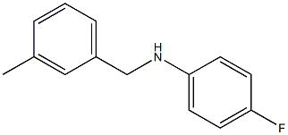 (4-fluorophenyl)(3-methylphenyl)methylamine 结构式