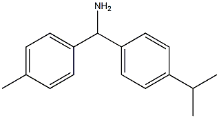 (4-methylphenyl)[4-(propan-2-yl)phenyl]methanamine 结构式