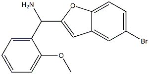 (5-bromo-1-benzofuran-2-yl)(2-methoxyphenyl)methanamine 结构式