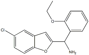 (5-chloro-1-benzofuran-2-yl)(2-ethoxyphenyl)methanamine 结构式