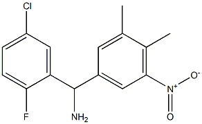 (5-chloro-2-fluorophenyl)(3,4-dimethyl-5-nitrophenyl)methanamine 结构式