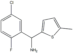 (5-chloro-2-fluorophenyl)(5-methylthiophen-2-yl)methanamine 结构式