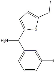 (5-ethylthiophen-2-yl)(3-iodophenyl)methanamine 结构式