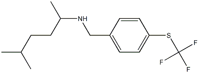 (5-methylhexan-2-yl)({4-[(trifluoromethyl)sulfanyl]phenyl}methyl)amine 结构式