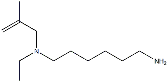 (6-aminohexyl)(ethyl)(2-methylprop-2-en-1-yl)amine 结构式