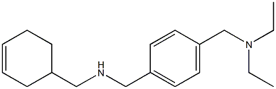 (cyclohex-3-en-1-ylmethyl)({4-[(diethylamino)methyl]phenyl}methyl)amine 结构式