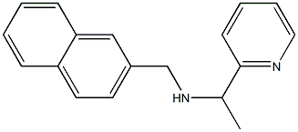 (naphthalen-2-ylmethyl)[1-(pyridin-2-yl)ethyl]amine 结构式