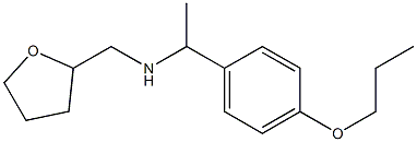 (oxolan-2-ylmethyl)[1-(4-propoxyphenyl)ethyl]amine 结构式