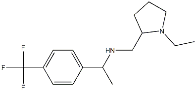 [(1-ethylpyrrolidin-2-yl)methyl]({1-[4-(trifluoromethyl)phenyl]ethyl})amine 结构式