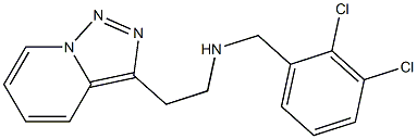 [(2,3-dichlorophenyl)methyl](2-{[1,2,4]triazolo[3,4-a]pyridin-3-yl}ethyl)amine 结构式