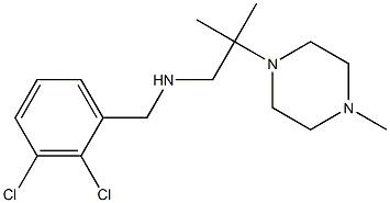 [(2,3-dichlorophenyl)methyl][2-methyl-2-(4-methylpiperazin-1-yl)propyl]amine 结构式