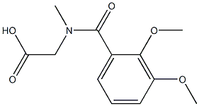 [(2,3-dimethoxybenzoyl)(methyl)amino]acetic acid 结构式