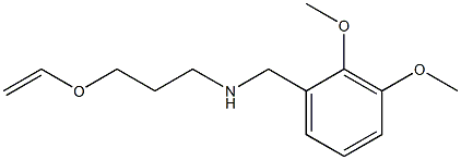 [(2,3-dimethoxyphenyl)methyl][3-(ethenyloxy)propyl]amine 结构式