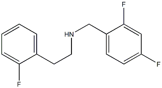 [(2,4-difluorophenyl)methyl][2-(2-fluorophenyl)ethyl]amine 结构式