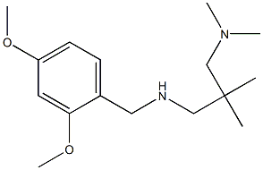 [(2,4-dimethoxyphenyl)methyl]({2-[(dimethylamino)methyl]-2-methylpropyl})amine 结构式
