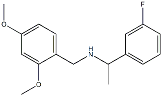 [(2,4-dimethoxyphenyl)methyl][1-(3-fluorophenyl)ethyl]amine 结构式