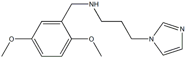 [(2,5-dimethoxyphenyl)methyl][3-(1H-imidazol-1-yl)propyl]amine 结构式