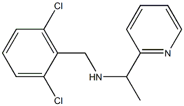 [(2,6-dichlorophenyl)methyl][1-(pyridin-2-yl)ethyl]amine 结构式