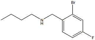 [(2-bromo-4-fluorophenyl)methyl](butyl)amine 结构式