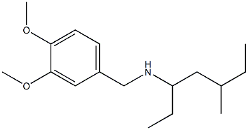 [(3,4-dimethoxyphenyl)methyl](5-methylheptan-3-yl)amine 结构式