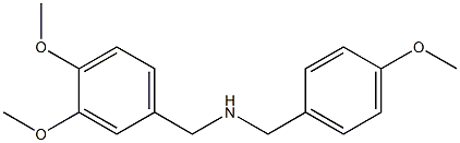 [(3,4-dimethoxyphenyl)methyl][(4-methoxyphenyl)methyl]amine 结构式