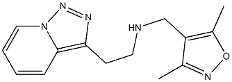 [(3,5-dimethyl-1,2-oxazol-4-yl)methyl](2-{[1,2,4]triazolo[3,4-a]pyridin-3-yl}ethyl)amine 结构式