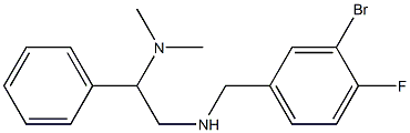 [(3-bromo-4-fluorophenyl)methyl][2-(dimethylamino)-2-phenylethyl]amine 结构式