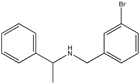 [(3-bromophenyl)methyl](1-phenylethyl)amine 结构式