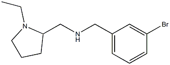 [(3-bromophenyl)methyl][(1-ethylpyrrolidin-2-yl)methyl]amine 结构式