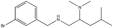 [(3-bromophenyl)methyl][2-(dimethylamino)-4-methylpentyl]amine 结构式