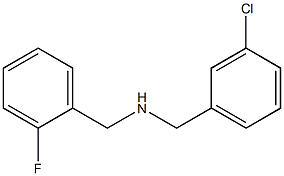 [(3-chlorophenyl)methyl][(2-fluorophenyl)methyl]amine 结构式