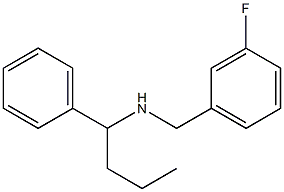 [(3-fluorophenyl)methyl](1-phenylbutyl)amine 结构式